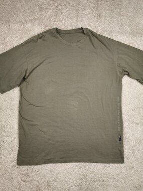 ASRV Boxy Oversized Tee Shirt Men L Olive Green Gym Workout DSG-0822 XL Pump USA